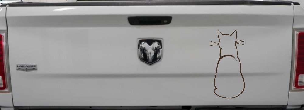 Cat Back Car or Truck Window Decal Sticker