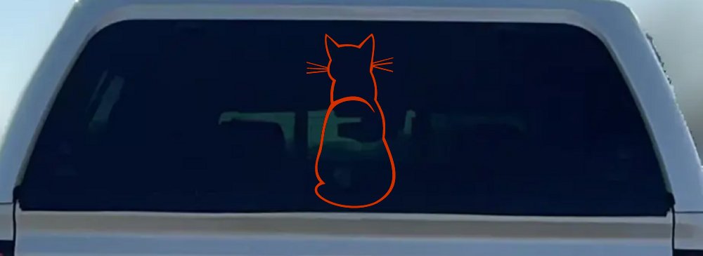 Cat Back Car or Truck Window Decal Sticker