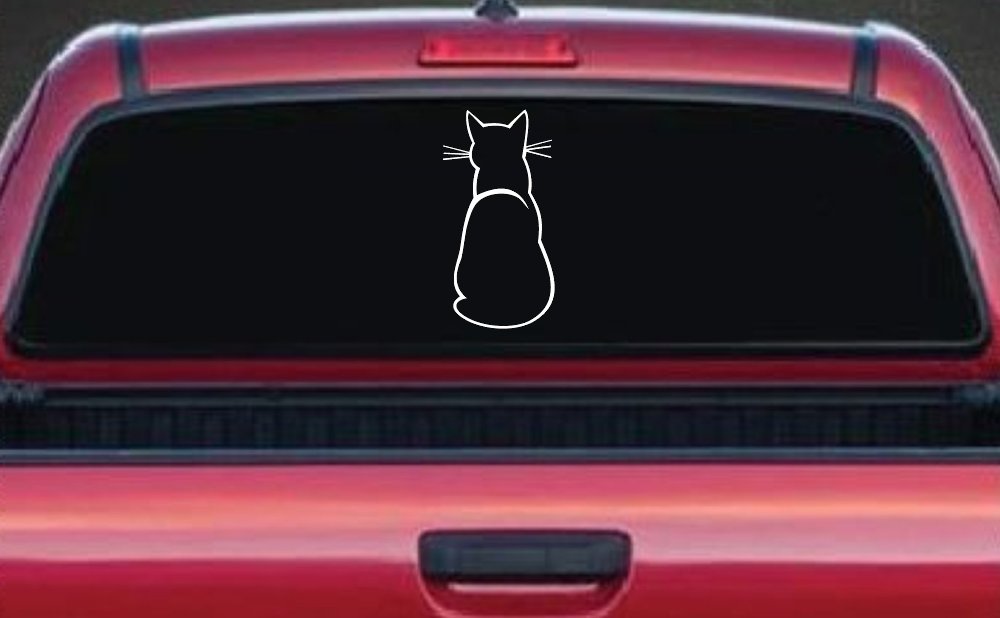 Cat Back Car or Truck Window Decal Sticker