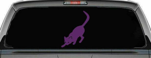 Cat Stalking Car or Truck Window Decal Sticker