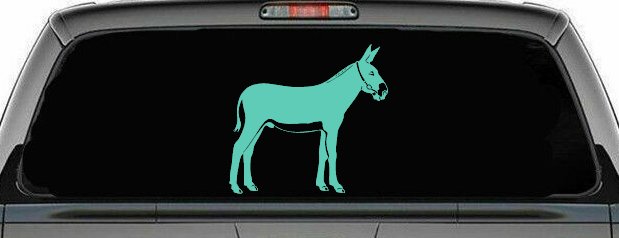 Donkey Jackass Mule Car or Truck Window Decal Sticker