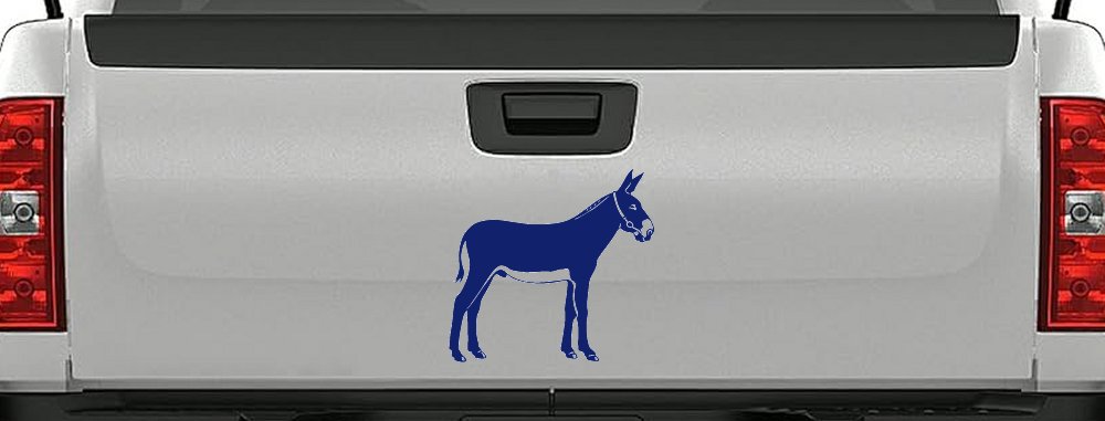 Donkey Jackass Mule Car or Truck Window Decal Sticker (Navy)