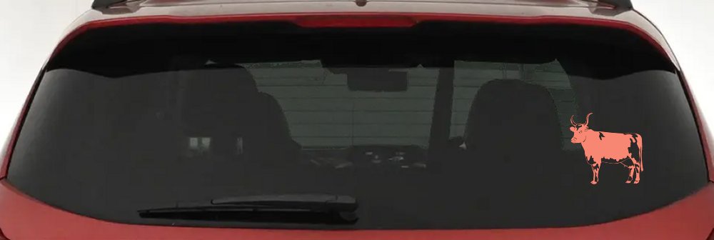 Cow Bull Car or Truck Window Decal Sticker
