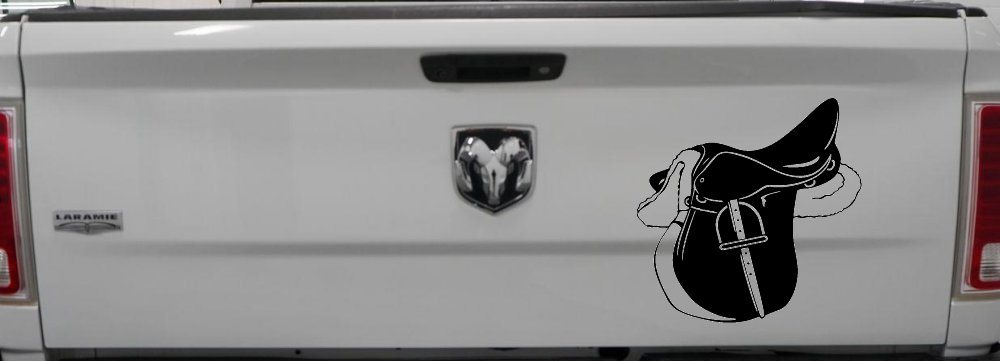 Horse Saddle Western Car or Truck Window Decal Sticker