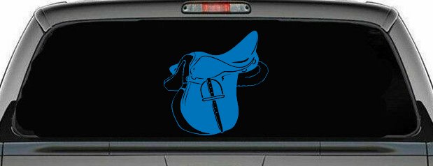 Horse Saddle Western Car or Truck Window Decal Sticker