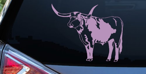 Longhorn Bull Car or Truck Window Decal Sticker