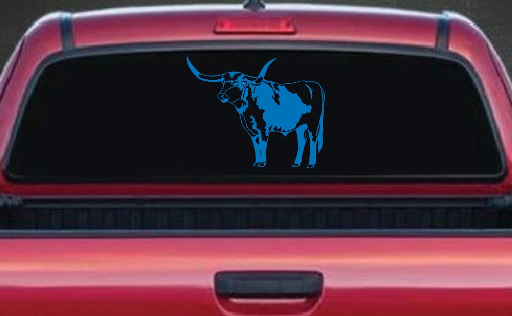 Longhorn Bull Car or Truck Window Decal Sticker