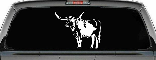 Longhorn Bull Car or Truck Window Decal Sticker