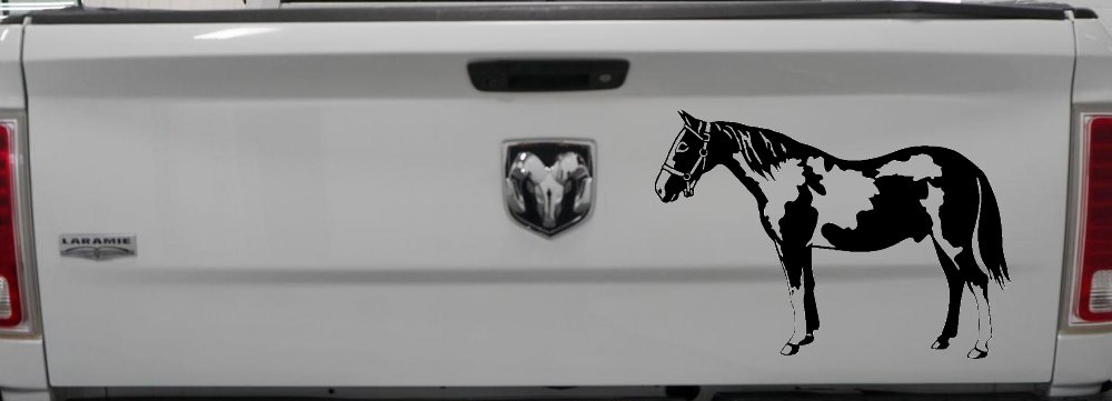 Paint Horse Car or Truck Window Decal Sticker (Black)