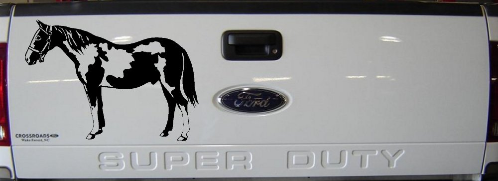 Paint Horse Car or Truck Window Vinyl Decal Sticker (Matte Black)