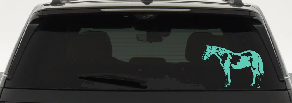 Paint Horse Car or Truck Window Vinyl Decal Sticker (Mint)