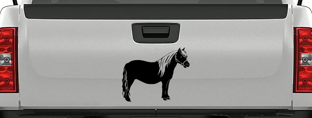 Shelton Pony Car or Truck Window Vinyl Decal Sticker (Black)