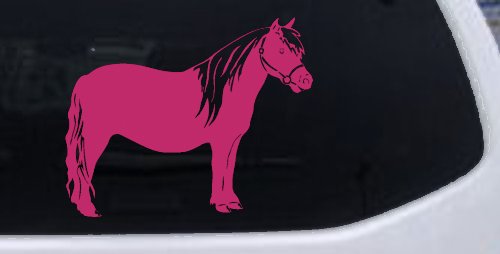 Shelton Pony Car or Truck Window Decal Sticker (Hot Pink)
