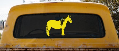 Shelton Pony Car or Truck Window Decal Sticker