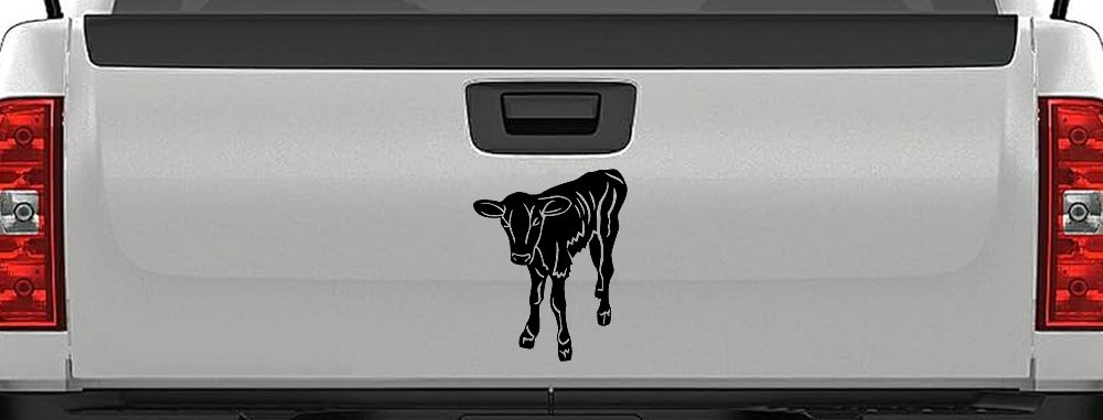Baby Calf Car or Truck Window Vinyl Decal Sticker (Black)