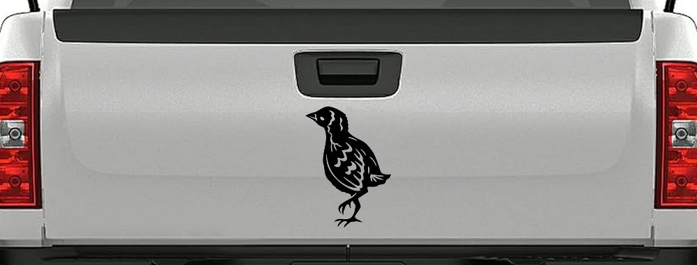 Baby Chick Car or Truck Window Decal Sticker (Black)