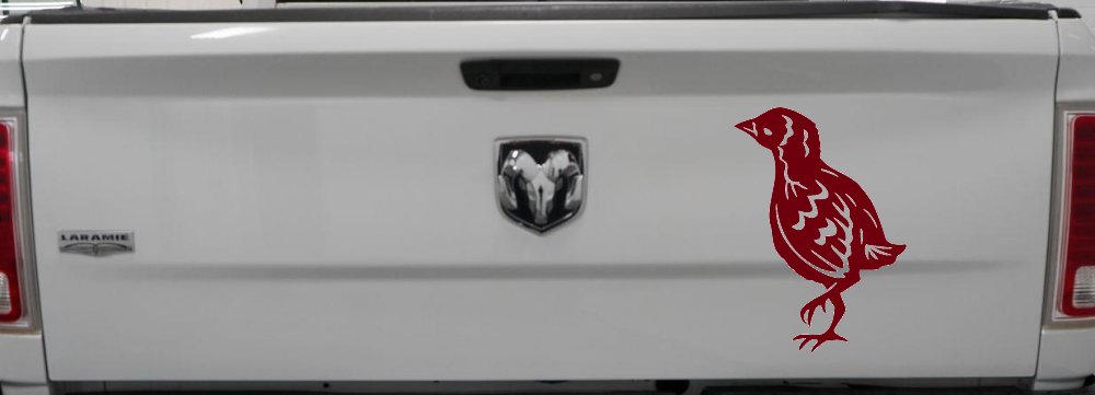 Baby Chick Car or Truck Window Vinyl Decal Sticker (Burgundy)