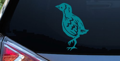 Baby Chick Car or Truck Window Decal Sticker (Turquoise Blue)