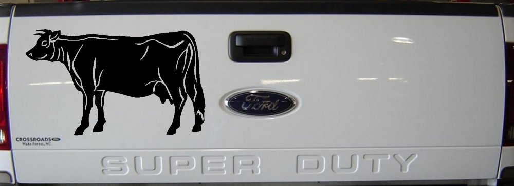 Solid Cow Car or Truck Window Decal Sticker