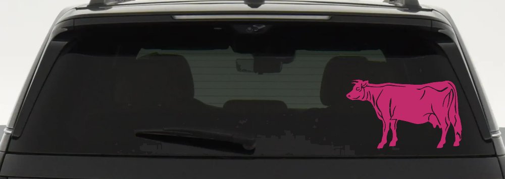 Solid Cow Car or Truck Window Decal Sticker