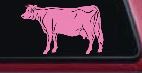 Solid Cow Car or Truck Window Decal Sticker