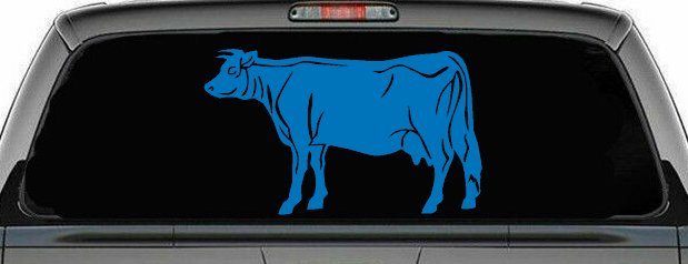 Solid Cow Car or Truck Window Decal Sticker