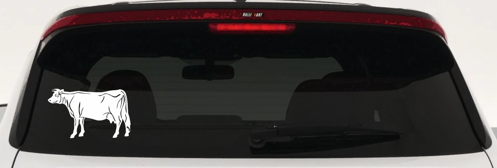 Solid Cow Car or Truck Window Decal Sticker