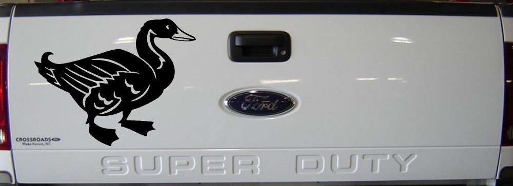 Solid Duck Car or Truck Window Decal Sticker (Black)