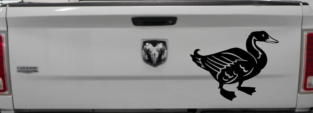 Solid Duck Car or Truck Window Decal Sticker (Black)