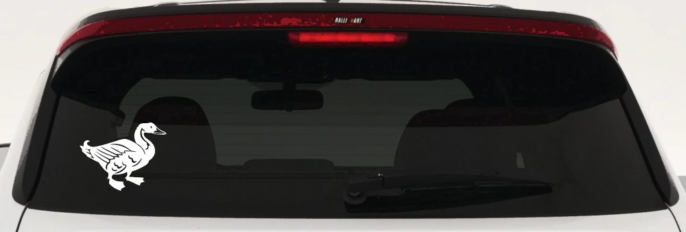Solid Duck Car or Truck Window Decal Sticker