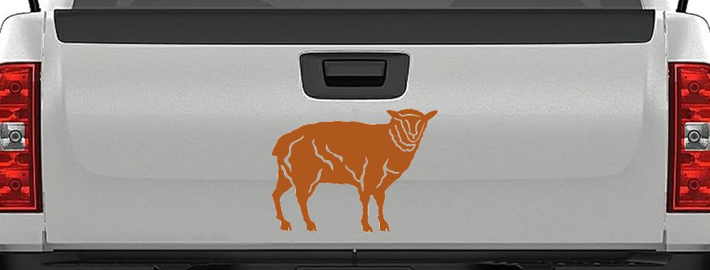 Solid Lamb Car or Truck Window Decal Sticker