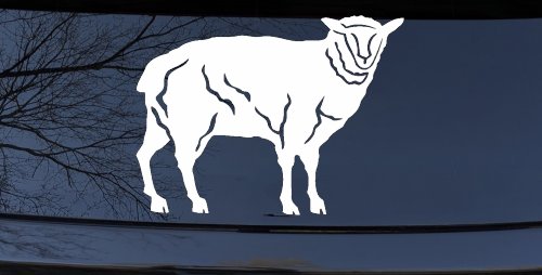 Solid Lamb Car or Truck Window Decal Sticker