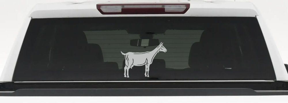 Solid Goat Car or Truck Window Decal Sticker