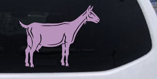 Solid Goat Car or Truck Window Decal Sticker (Lilac)