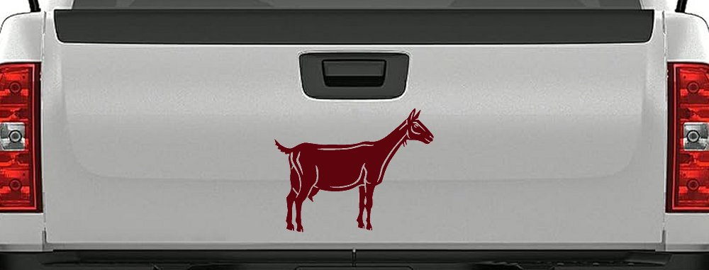 Solid Goat Car or Truck Window Vinyl Decal Sticker (Purple Red)