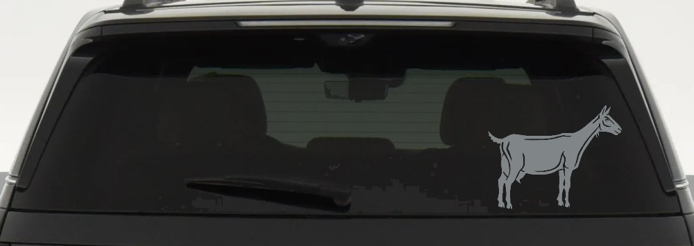 Solid Goat Car or Truck Window Decal Sticker