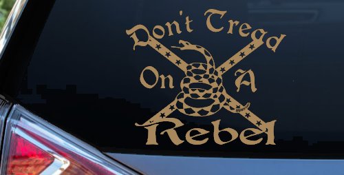 Gadsden Dont Tread On a Rebel Country Car or Truck Window Decal Sticker