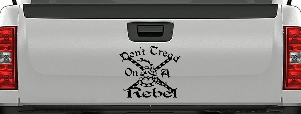 Gadsden Dont Tread On a Rebel Country Car or Truck Window Decal Sticker