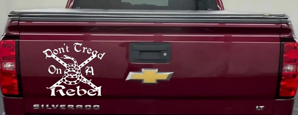 Gadsden Dont Tread On a Rebel Country Car or Truck Window Decal Sticker