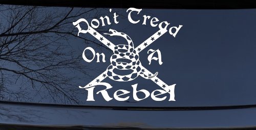 Gadsden Dont Tread On a Rebel Country Car or Truck Window Decal Sticker