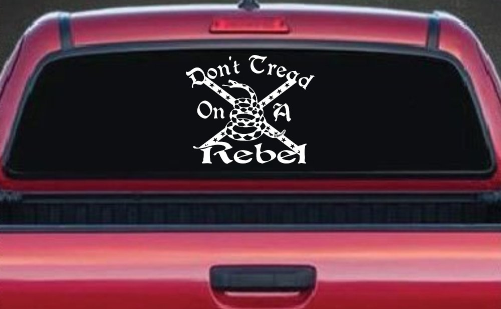 Gadsden Dont Tread On a Rebel Country Car or Truck Window Decal Sticker