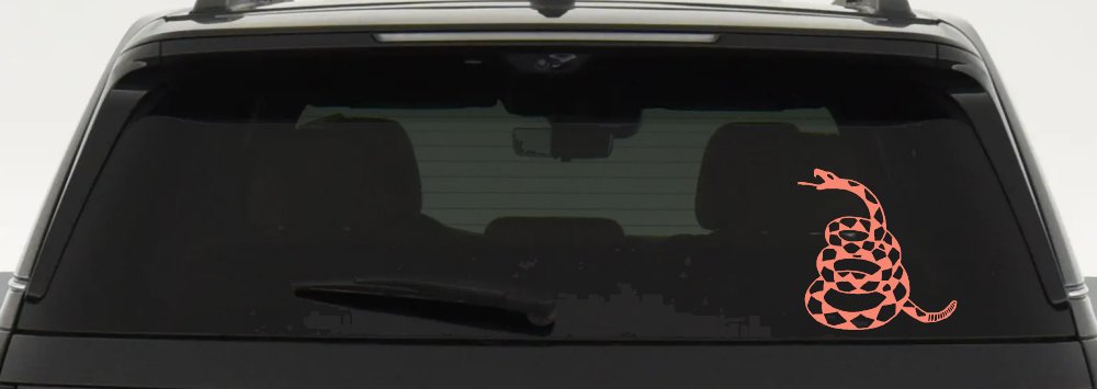 Gadsden Rattle Snake Only Car or Truck Window Decal Sticker