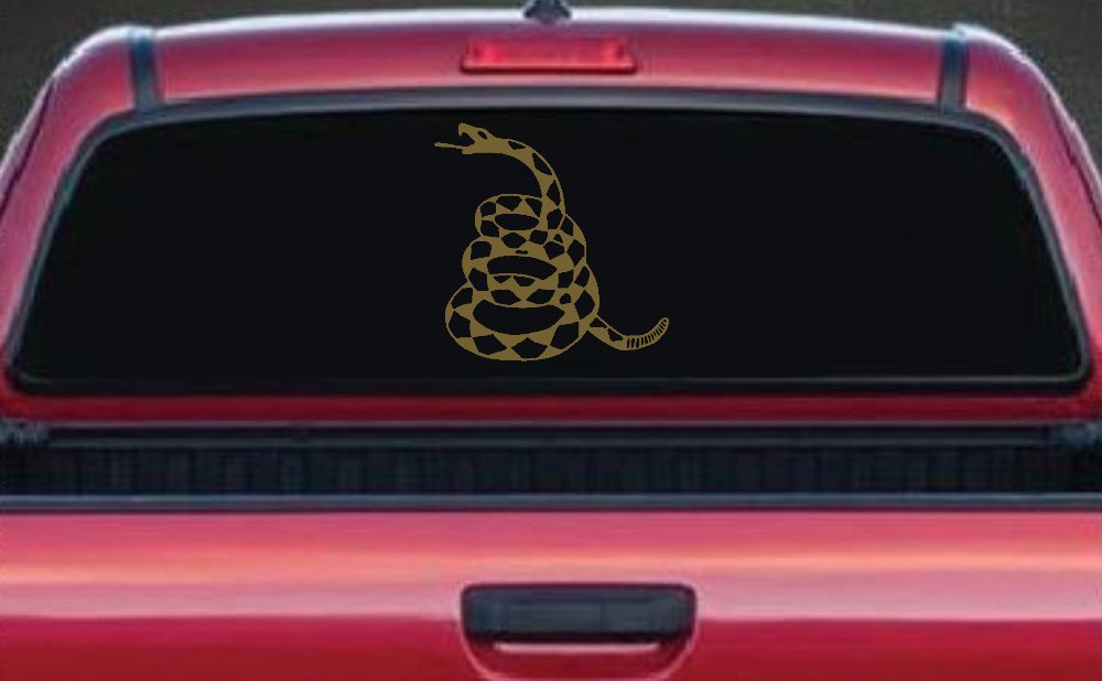 Gadsden Rattle Snake Only Car or Truck Window Decal Sticker