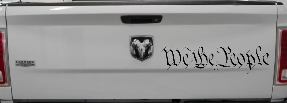 We The People Text Freedom 2nd Amendment Car or Truck Window Decal Sticker