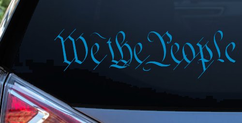 We The People Text Freedom 2nd Amendment Car or Truck Window Decal Sticker