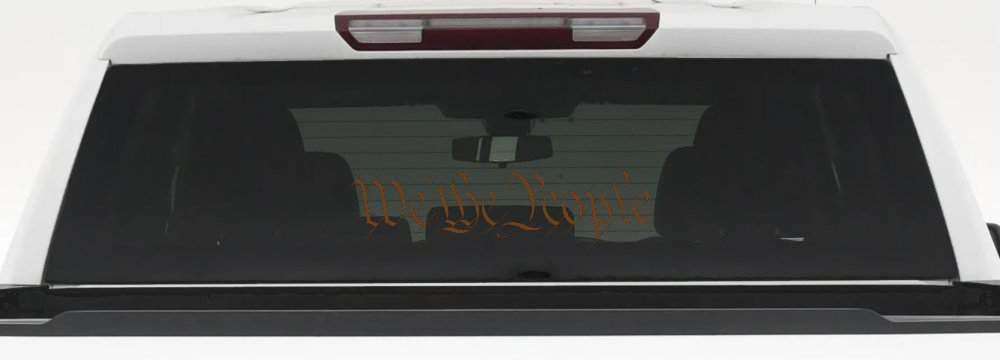 We The People Text Freedom 2nd Amendment Car or Truck Window Decal Sticker