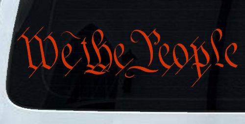 We The People Text Freedom 2nd Amendment Car or Truck Window Decal Sticker