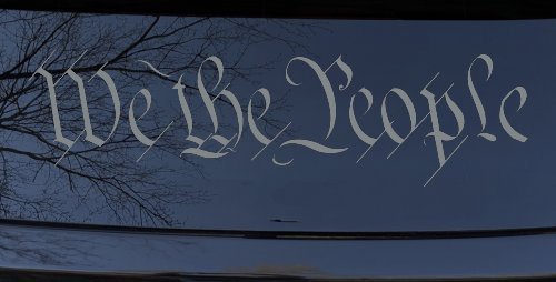 We The People Text Freedom 2nd Amendment Car or Truck Window Decal Sticker