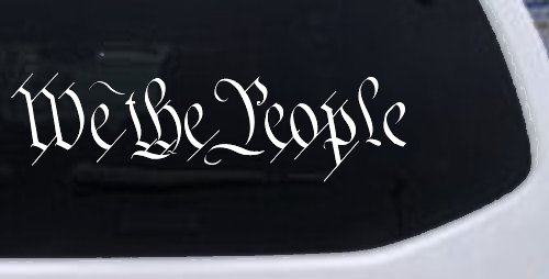 We The People Text Freedom 2nd Amendment Car or Truck Window Decal Sticker