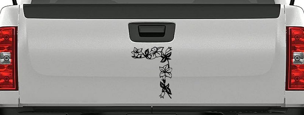 Corner Flower Vine Car or Truck Window Decal Sticker